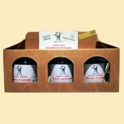 coffret de confitures aux plantes aromatiques